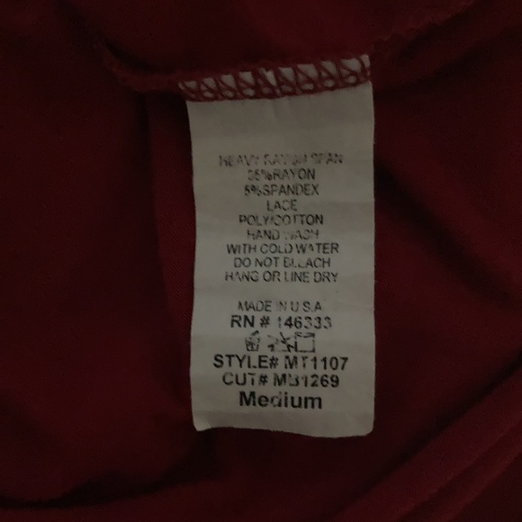 Maroon Top with Lace - Picture 5 of 5